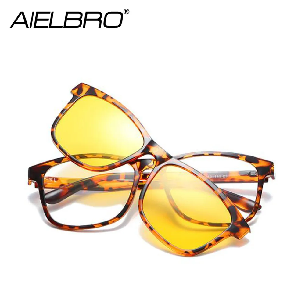 Модные солнцезащитные очки с клипсой для мужчин и женщин походные оправы