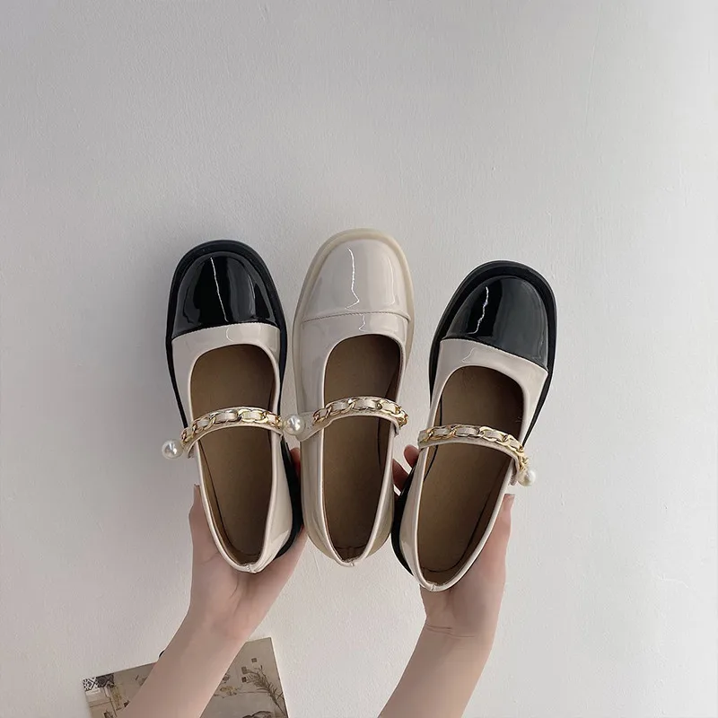 

Round Toe Women's Shoes Platform Female Footwear Modis Casual Sneaker Shallow Mouth Autumn Oxfords Clogs Summer Dress 2021 New F