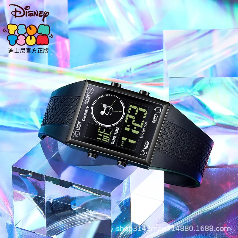 Водонепроницаемые цифровые часы с изображсветильник Диснея двойным часовым