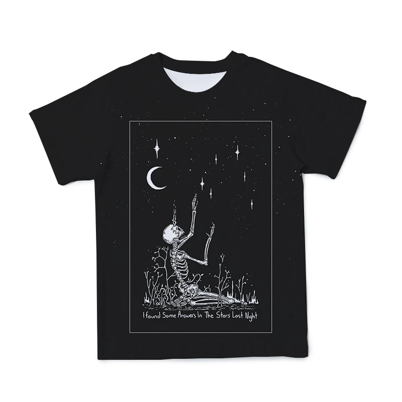 

Summer New Mens Skull 3d T-Shirt O-Neck Large Size 110-6XL Loose Casual Short-Sleeved Tops 2021 Fashion Men And Women Streetwea