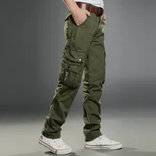 Side Zipper Pockets Cargo Harem Joggers Pants Men 2021 Tactical Casual Harajuku Streetwear Sweatpant