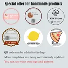 100 шт., ярлыки с индивидуальным логотипом, 11 цветов