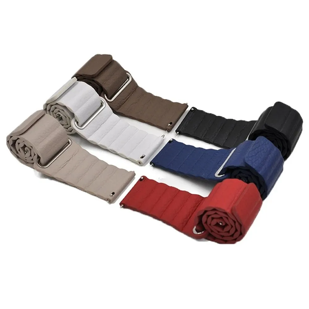 20/22mm Leather Loop Wrist Strap for HUAWEI WATCH 3 3Pro Band Magnetic Buckle Bracele for Huwei GT 2 42/46mm GT2 Pro Watchband