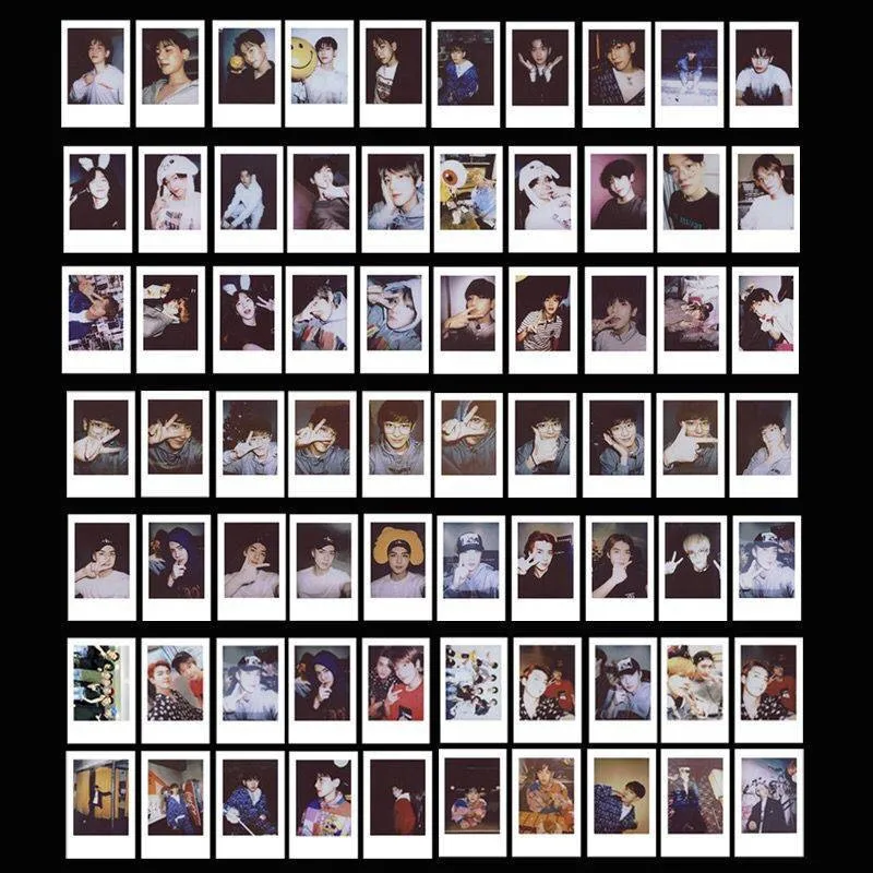 KPOP EXO Polaroid фото Ins карта кошелек XIUMIN SUHO LAY Baekhyun CHEN CHANYEOL Fans коллекция v26|Реквизит для