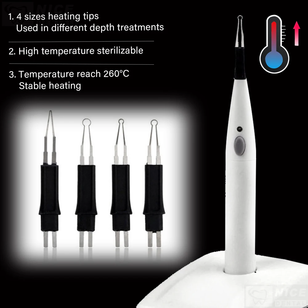 Зубная щетка гуттаперча резак Endo Беспроводная с 4 наконечниками для