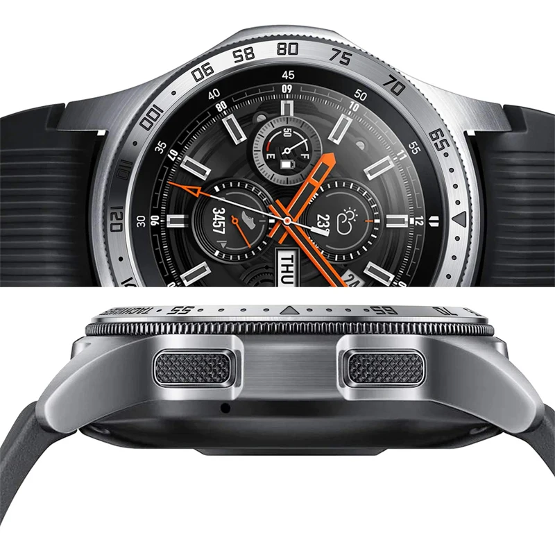 Стильный ободок для Galaxy Watch 46 мм/42 мм gear S3 Frontier клейкая крышка защитный чехол из