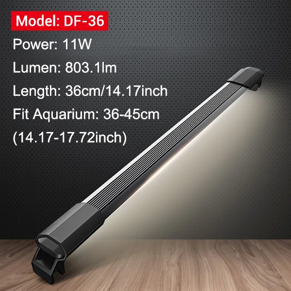 Nicrew JIYIN аквариумные лампы SMD 220 В/50-60 Гц аквариумные светодиодный Светодиодный лампы для аквариума 1,1 см водостойкие дайвинг огни - Цвет: DF36 for 36 to 45cm