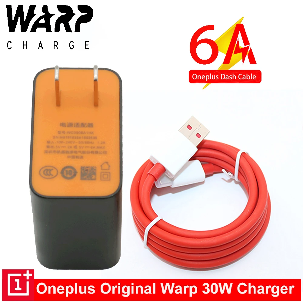Зарядное устройство OnePlus Warp 7Pro 7T Pro 30 вт для быстрой зарядки с кабелем типа C 7 6 6T 5 5T