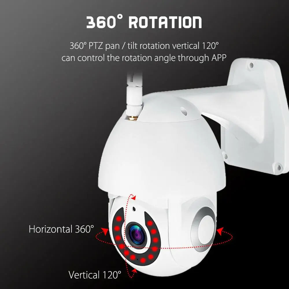 5X зум WiFi PTZ IP камера панорамирование наклона 1080P HD Безопасности IP ИК камера ночного видения наружная скорость Купол беспроводная видеокамера с Wi-Fi