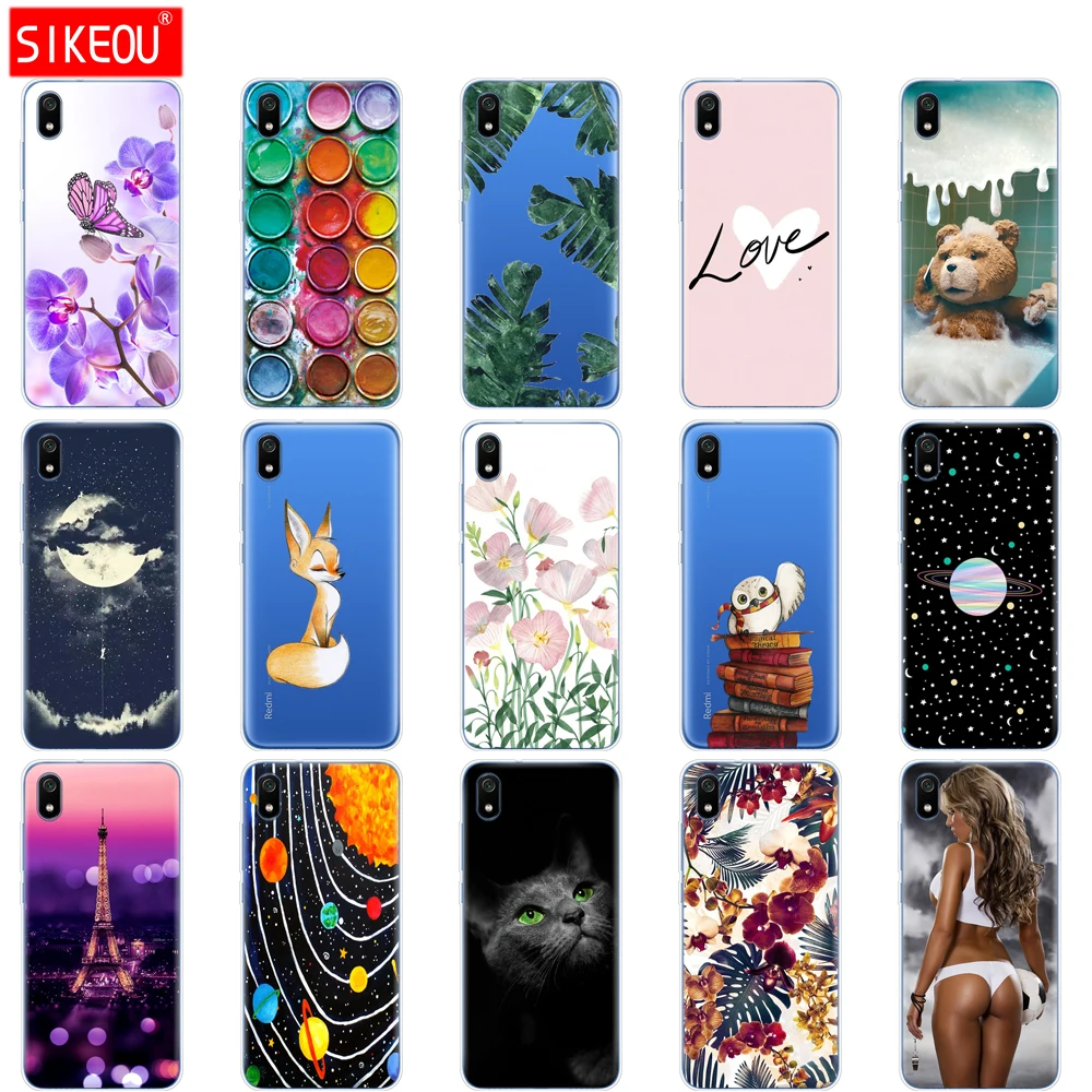 Силиконовый чехол для xiaomi redmi 7a Чехлы Защитная мягкая задняя крышка из ТПУ на redmi 7 a бампер hongmi 7a чехол для телефона coque