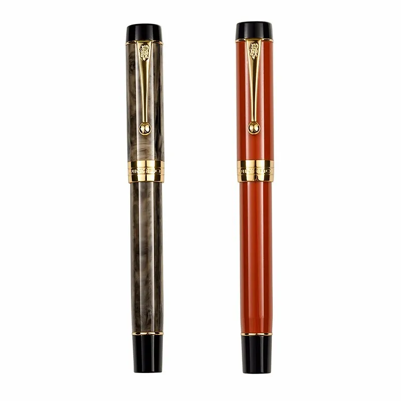 Jinhao 100 Centennial перьевая ручка из смолы 18KGP среднее/изогнутое перо 0 6/1 2 мм с