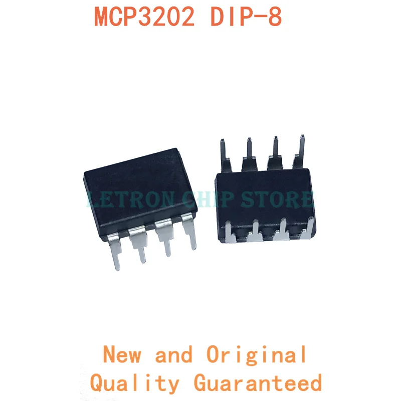 

10PCS MCP3202 DIP8 MCP3202-BI/P DIP-8 MCP3202-CI/P DIP 3202-B 3202-C new and original IC Chipset