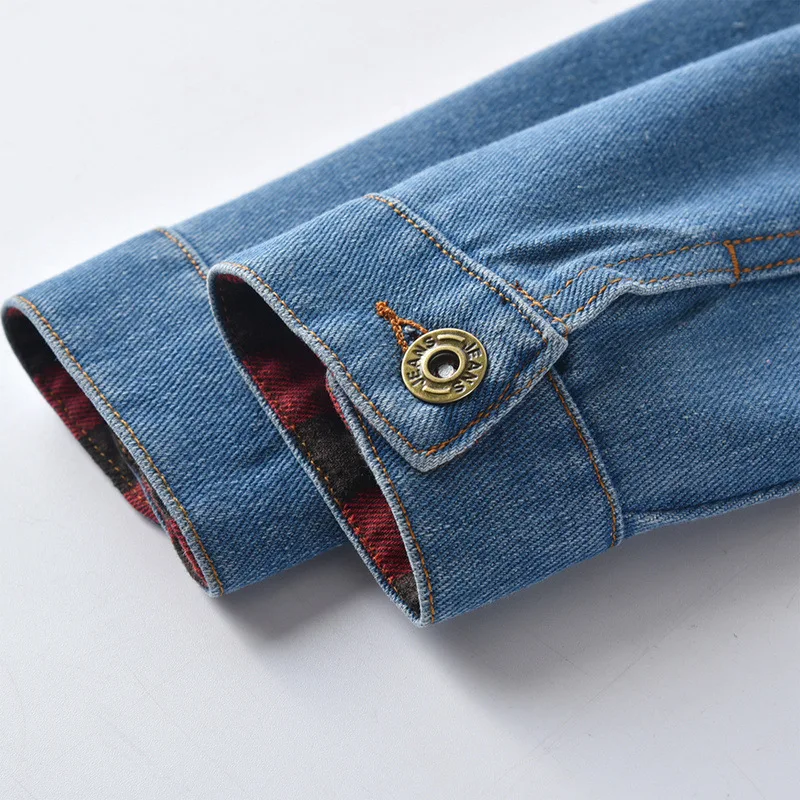 

Denim Jacket Spring Plaid Kids Jacket Clothes Children Outwear Baby Girls Clothes Jacket For Girls Coat Windbreaker Teen Clothes