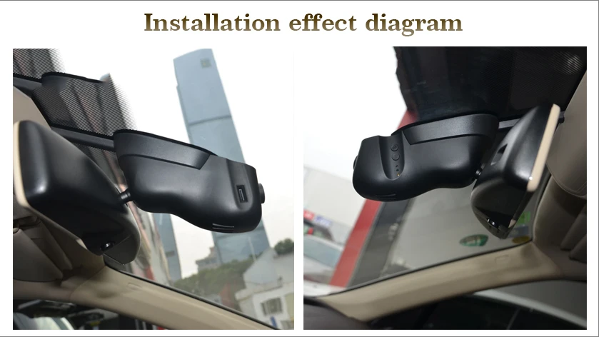 Для Volkswagen touareg 2011 2012 2013 2014 2015 2016 2017 автомобильный wifi видеорегистратор с двумя