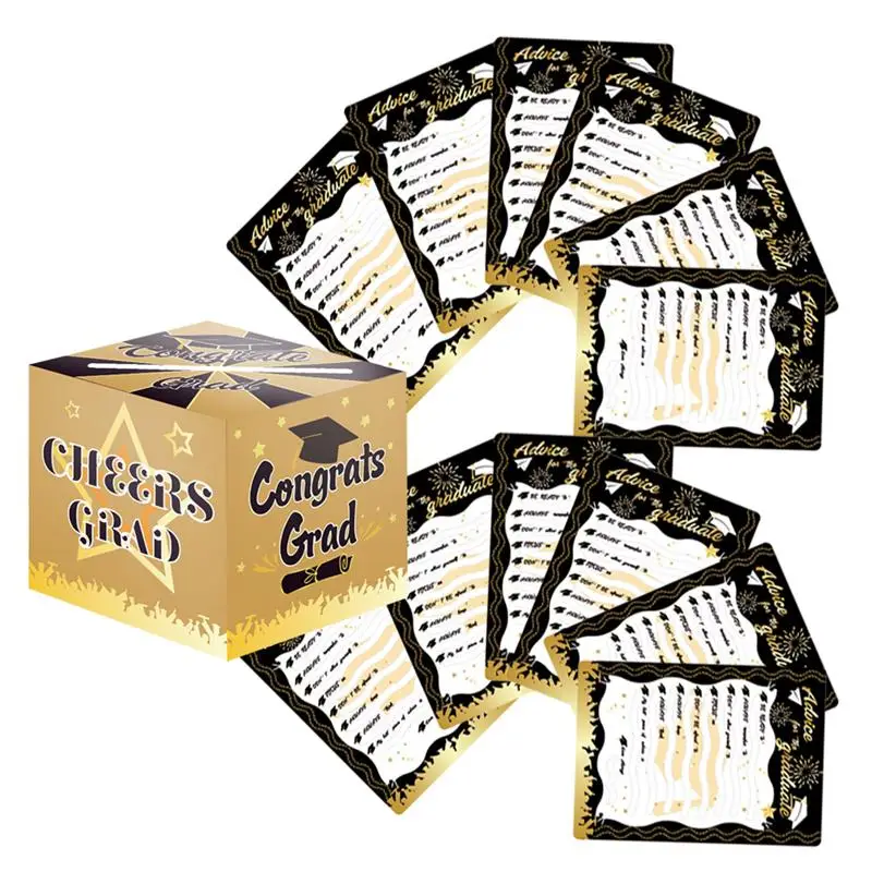 

1 Set Graduation Message Box Paperboard Box Message Card Party Supplies