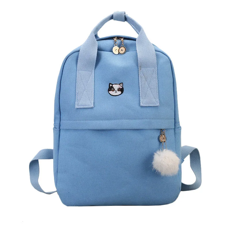 

Fashion Women Backpack for School Teenagers Girls Stylish School Bag Ladies Canvas Fabric Backpack Female Bookbag Mochila