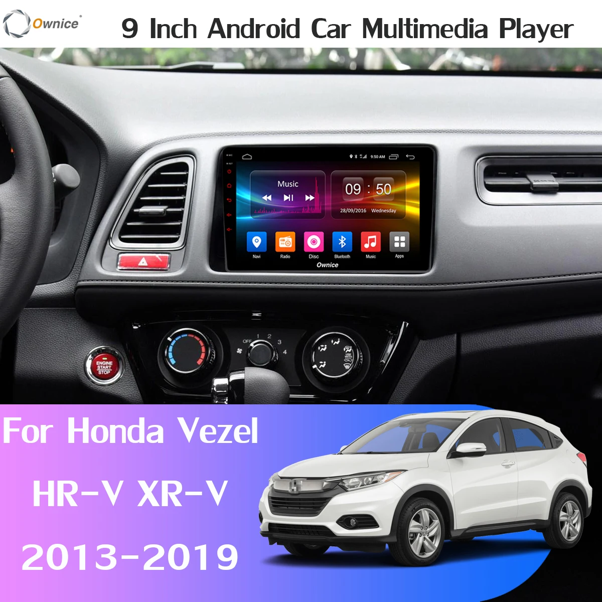 Камера 360 ° 4G WiFi Android 9 0 8 ядер + 64G Автомобильный мультимедийный плеер для Honda HR-V XR-V