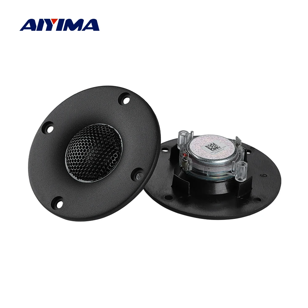 

AIYIMA 2Pcs 3 Inch Silk Film Tweeter Audio Speaker Hifi Stereo Home Theater Neodymium Magnet 4 Ohm 15W Treble Loudspeaker