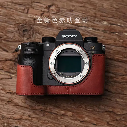 Reddish Mr. Stone чехол для камеры из натуральной кожи ручной работы для sony A9 A7 III A7 Mark III Ретро винтажный нижний чехол - Цвет: Reddish