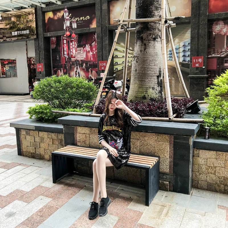 Повседневная прямая модная эротическая одежда с геометрическим рисунком