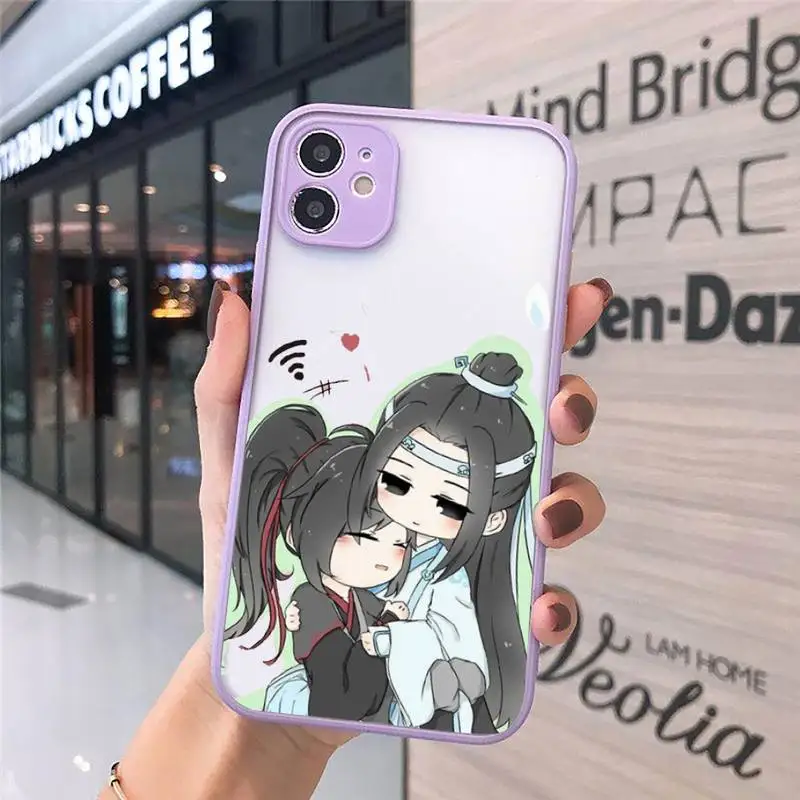 

Mo Dao Zu Shi Anime couple Phone Case matte transparent For iphone 7 8 11 12 plus mini x xs xr pro max cover