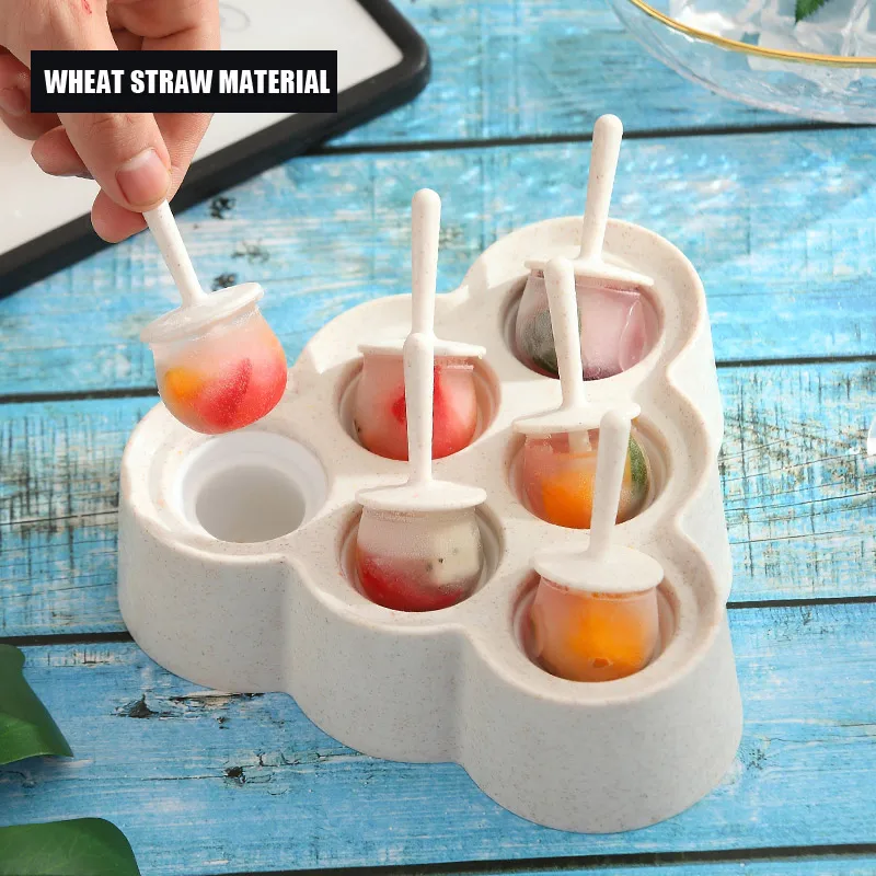 Форма для мороженого из пшеничной соломы 6 сеток форма сока ледяной леденец Pop