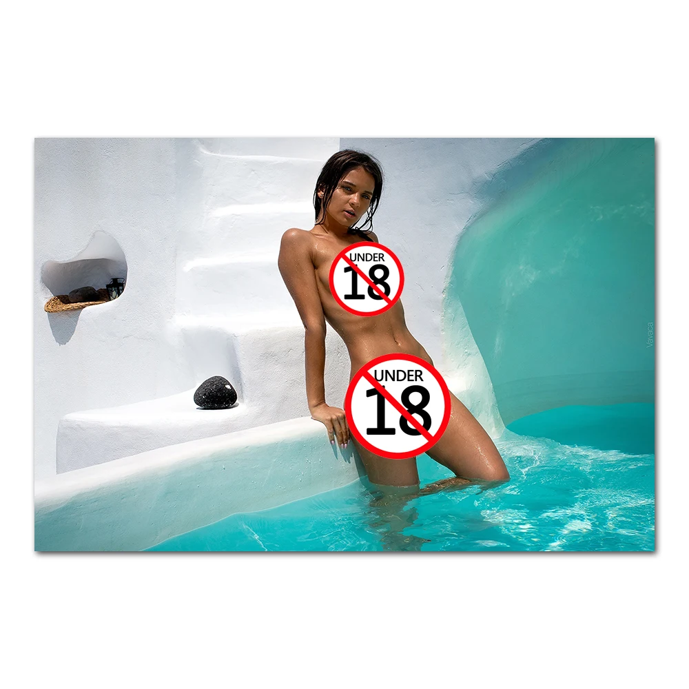 

Художественная Картина на холсте без рамки, популярная Обнаженная девушка, современные постеры и принты для взрослых, картина для гостиной,...