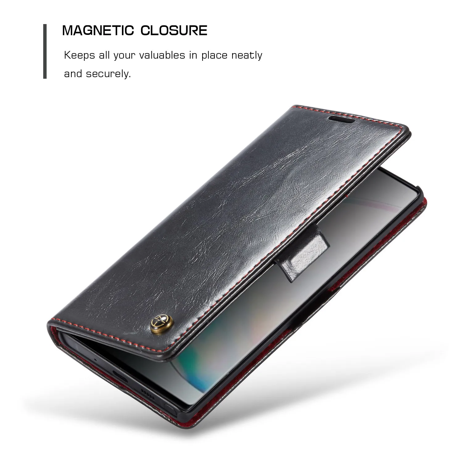 CaseMe Retro Purse Leather Case for Samsung Galaxy Note 10 Plus 4G 5G Magneti Card Holder Wallet Cover note 8 Note9 | Мобильные