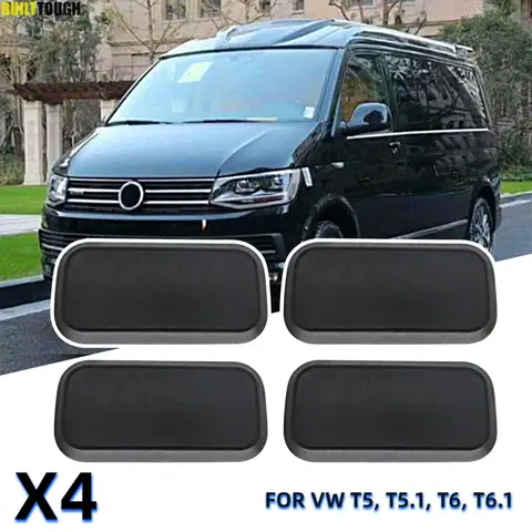 Базовая крышка автомобильного сиденья, черная крышка для VW T5 T5.1 T6 T6.1 Kombi Transporter 2003 года, базовая крышка сиденья из АБС-пластика, комплект деталей 4