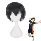 Аниме Haikyuu! Парик для косплея, короткие черные волосы для Хэллоуина, вечевечерние, будущего