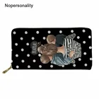 Роскошные женские кошельки на молнии из искусственной кожи с принтом