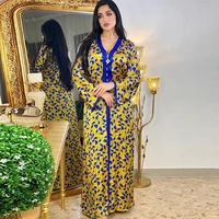 europe and the united states turkey abaya clothing dress print fashion ramadan eid india robe prayer dress casual dubai skirt