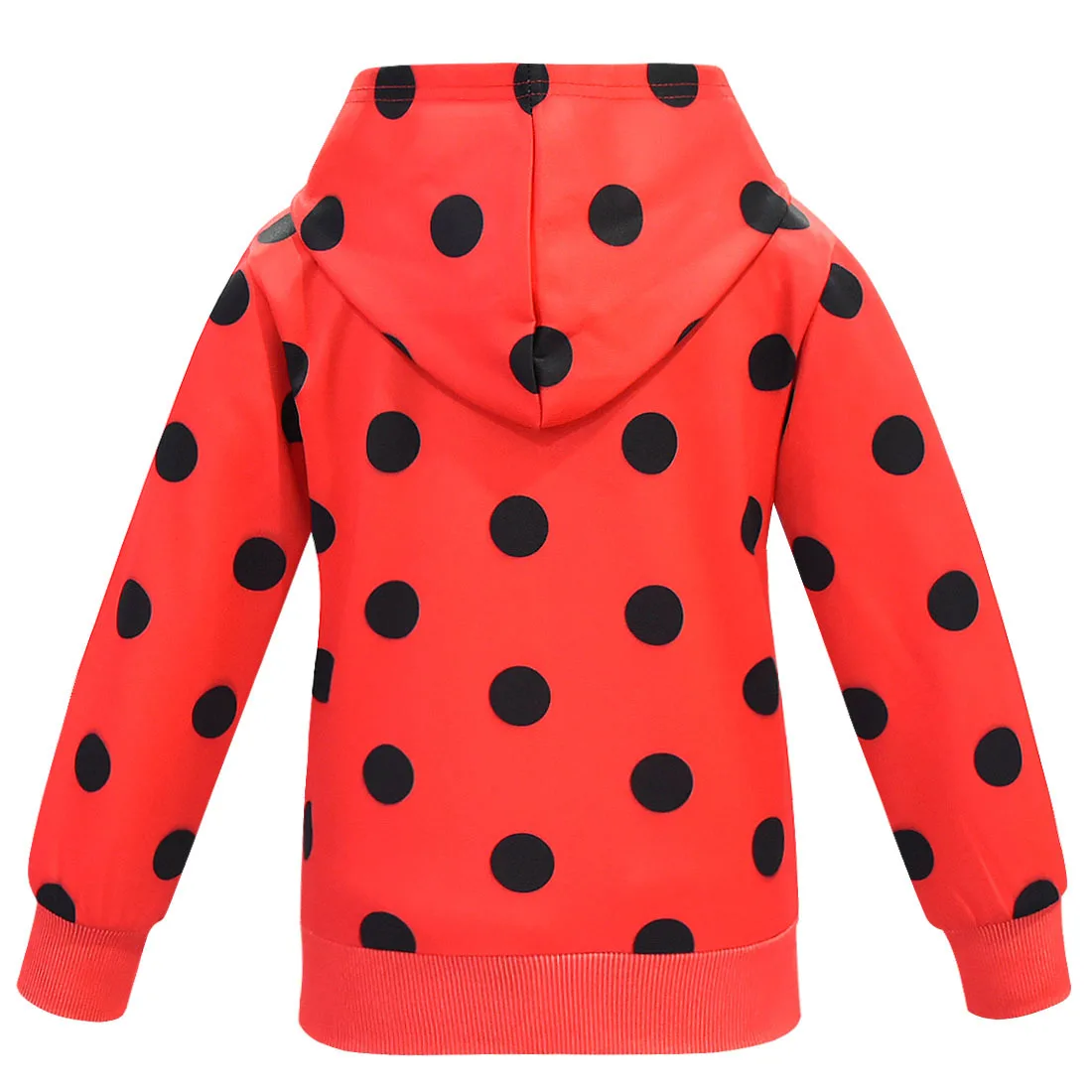 Одежда для девочек футболки с рисунком красного жука Моана длинными рукавами