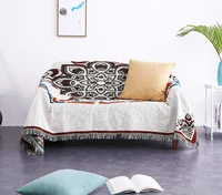 boho knitted chair sofa cover towel soft throw blanket lace slipcover luxury decor for bed bedspread outdoor beach sandy carpet