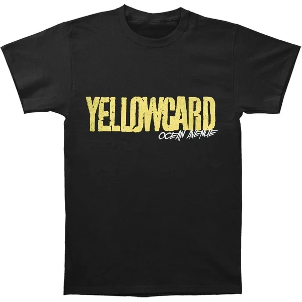

Yellowcard Men's Old School T-shirt Casual Short Sleeve Men's Fitness T Shirt-Black