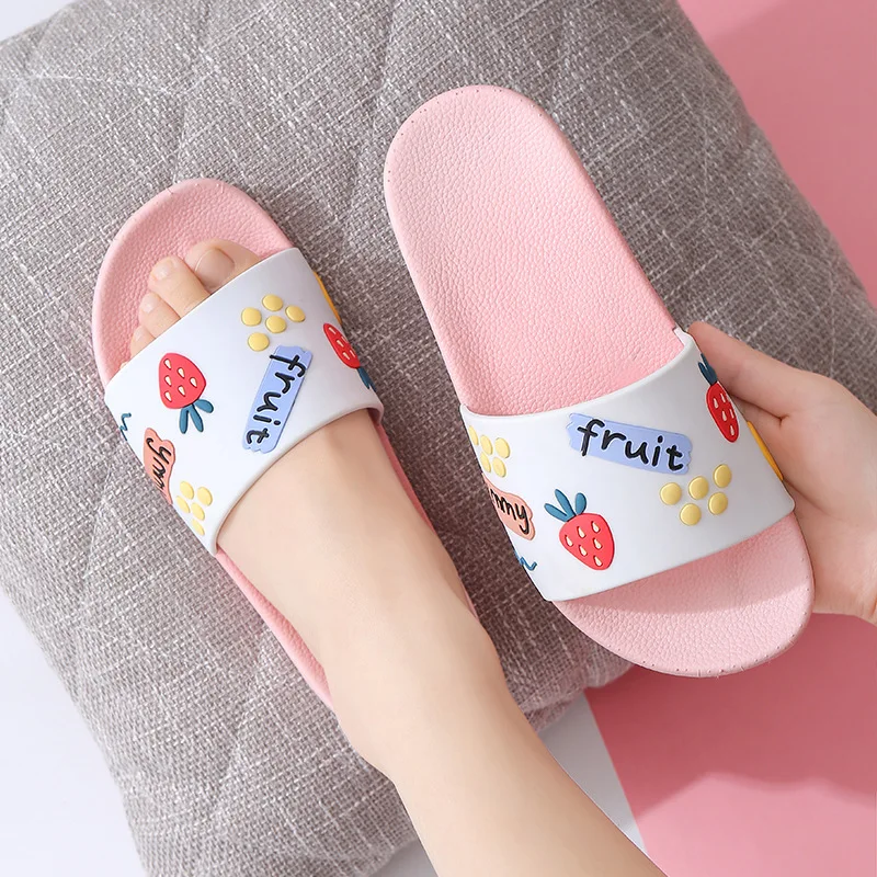 

2020 New Summer Women Fruits Flat Slippers Slip On Female Beach Shoes Lovers Sandals Flip Flops Zapatillas Mujer Free Shipping