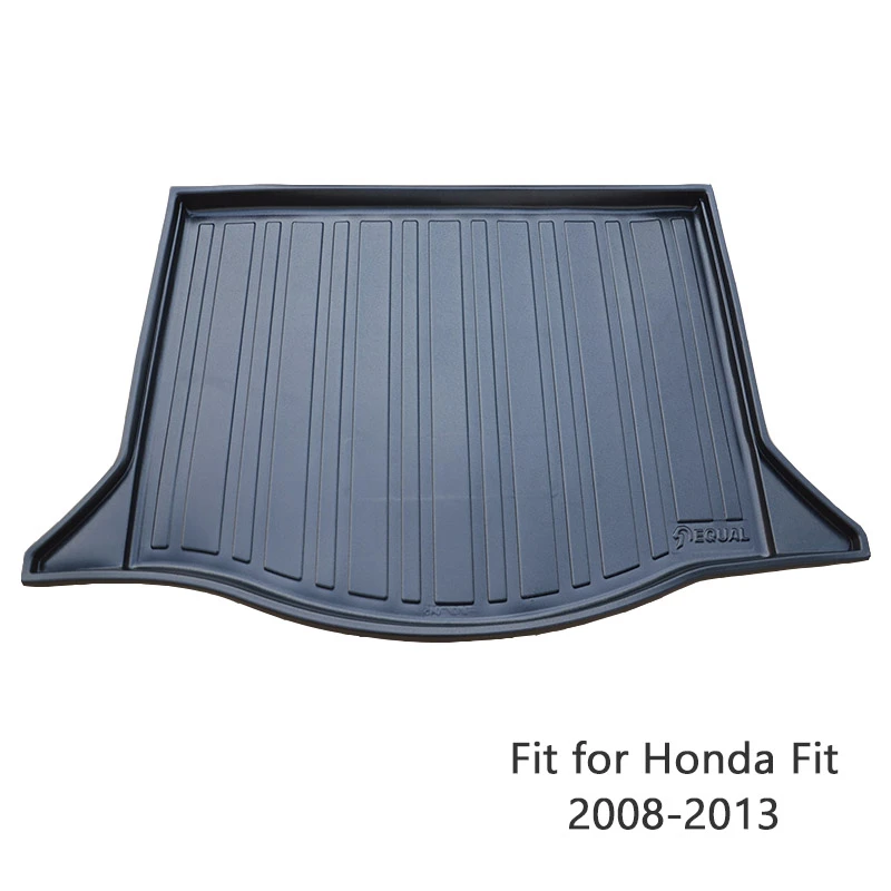 

For Honda Fit 2008 2009 2010 2011 2012 2013 Boot Liner Waterproof Anti-slip Mat Accessories 1Set Car Cargo Rear Trunk Mat