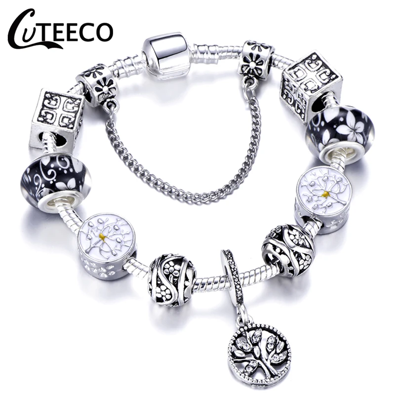 CUTEECO, Прямая поставка, новинка, AAA, циркон, очаровательный браслет для женщин, подходит для брендового браслета, ювелирное изделие, сделай сам, ручная работа, подарки для девушек