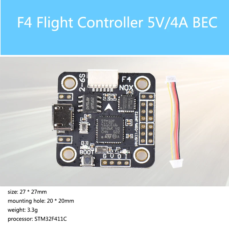 NOXE F4 Flight Controller board MPU6000 OSD sensor 5V/4A BEC without barometer | Игрушки и хобби