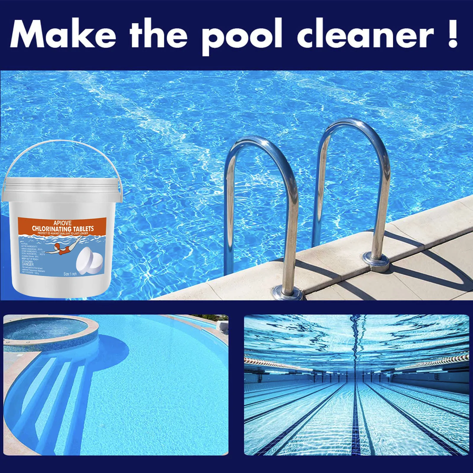 

1'' 50PC Pool Dechlorinator Sodium Thiosulfate Crystals Premium Chlorine Neutralizer