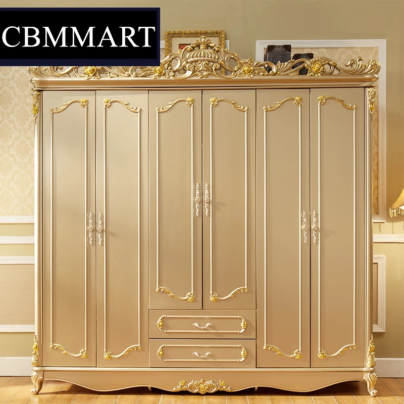 Домашняя мебель из цельного дерева роскошный гардероб туалетный столик дизайн