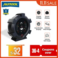 autool x95 car multifunctional gps inclinometer slope speed satellite timing off road vehicle accessories hud gauge display ce