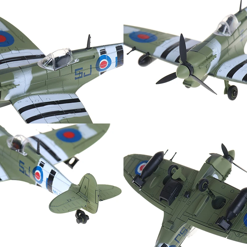 1Pcs Spitfire Fighter Model Toys for Children DIY Aircraft Assembly Models Kits Educational Toy Gifts Random Color | Игрушки и хобби