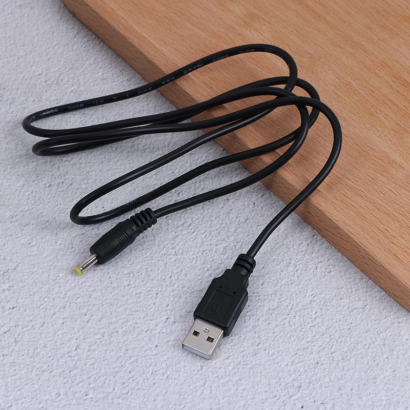 Универсальный 1 2 м чистая медь черный 1A 5 в USB к DC 4 0x1 7 мм Кабель зарядного