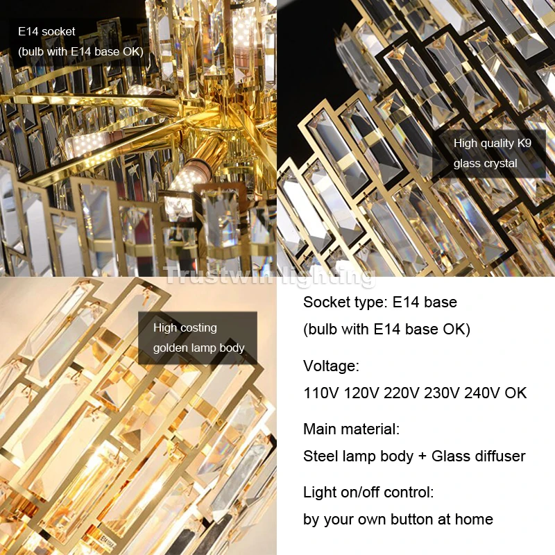 Дизайнерская современная люстра на выбор светодиодный ная стеклянная