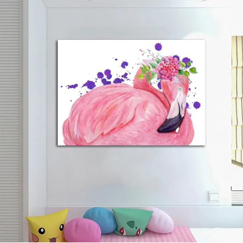 RELIABLI искусство Фламинго животных фотографии для дома холст картины Wall ART Для