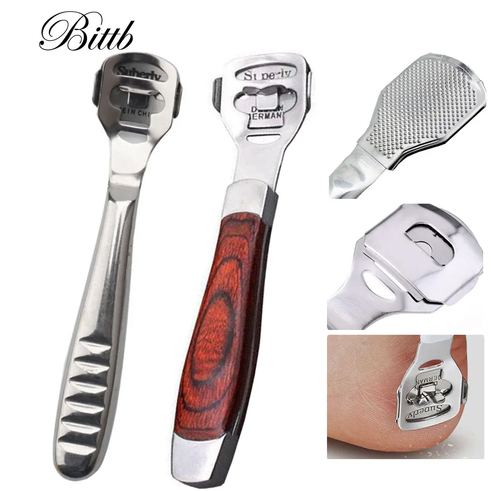 Bittb пилка для ухода за ногами из нержавеющей стали Rasp удаления кутикулы мозолей