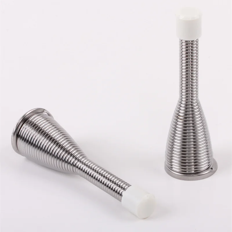 Металлическая пружинная дверная пробка Настенная декоративная резиновая крышка