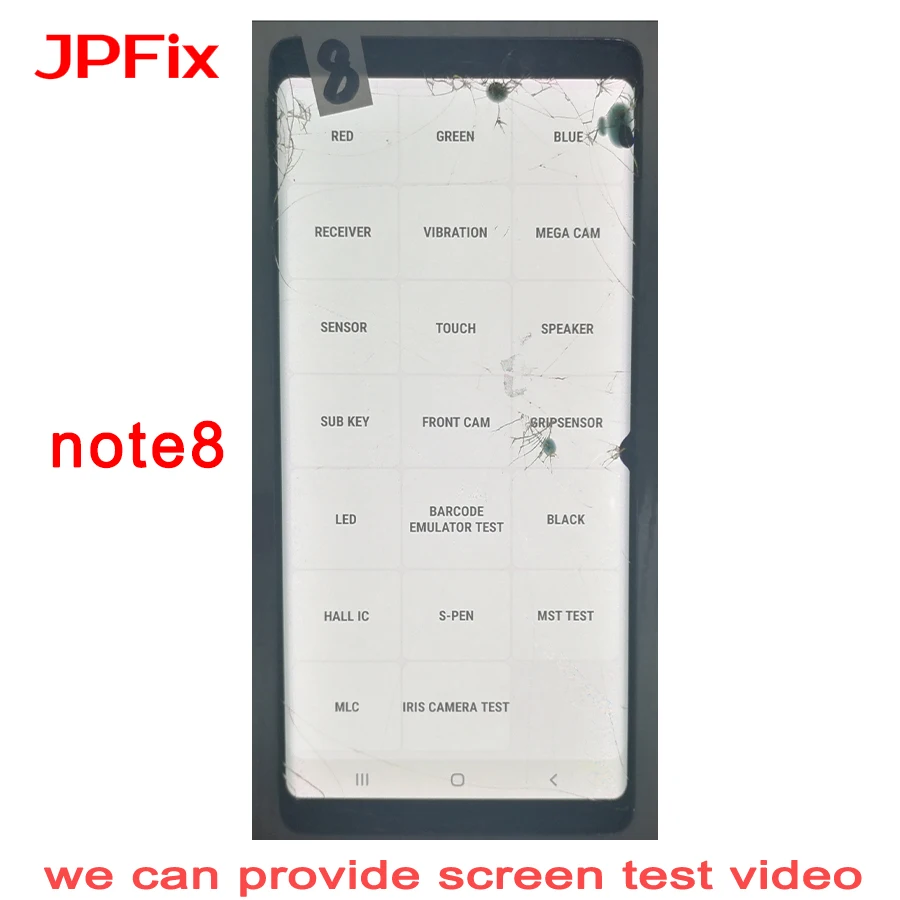 Сенсорный ЖК дисплей JPFix Super AMOLED для Samsung Galaxy Note 8 N950FD экран практики поломки стекла