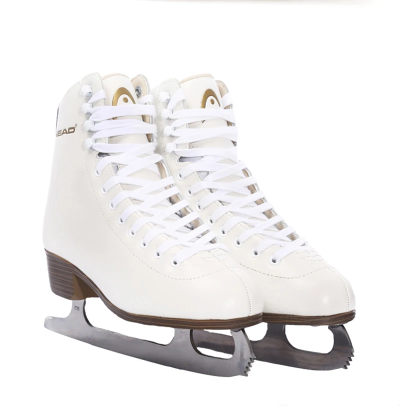 

1 Pair 2021 Winter Kids Adult Professional Thermal Warm Thicken Ice Figure Skates Shoes With Ice Blade PU Waterproof